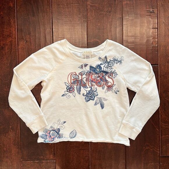 Guess long sleeve flower shirt - Picture 1 of 8
